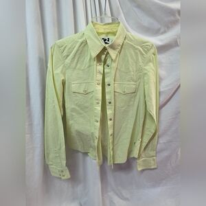 Yellow Button-Up Shirt